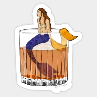 Old Fashioned Mermaid Sticker